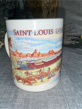 Vintage 1998 Saint Louis Gateway To The West Coffee Mug Gateway Arch Souvenir